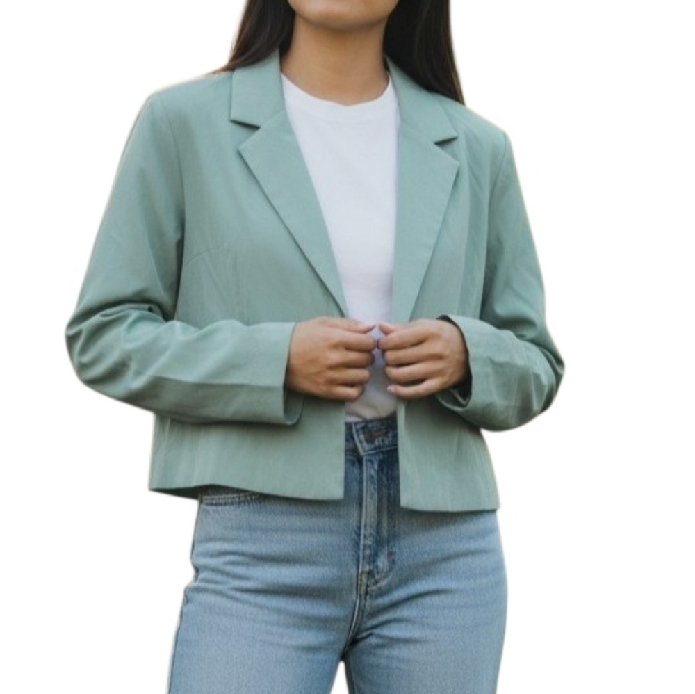 EASEL Women's Dusty Blue Blazer, Small